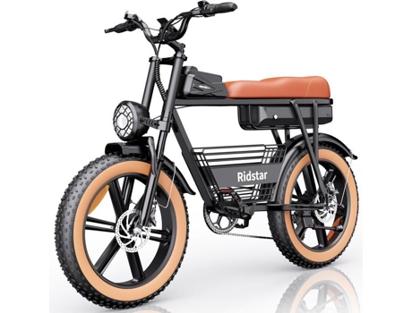 Vélo Elétrico Ridstar Cr20 Motor 1500w Bateria 48v 20ah Velocidade Máx 45 Km/h Autonomia 70 Km Com Pneus 204.0