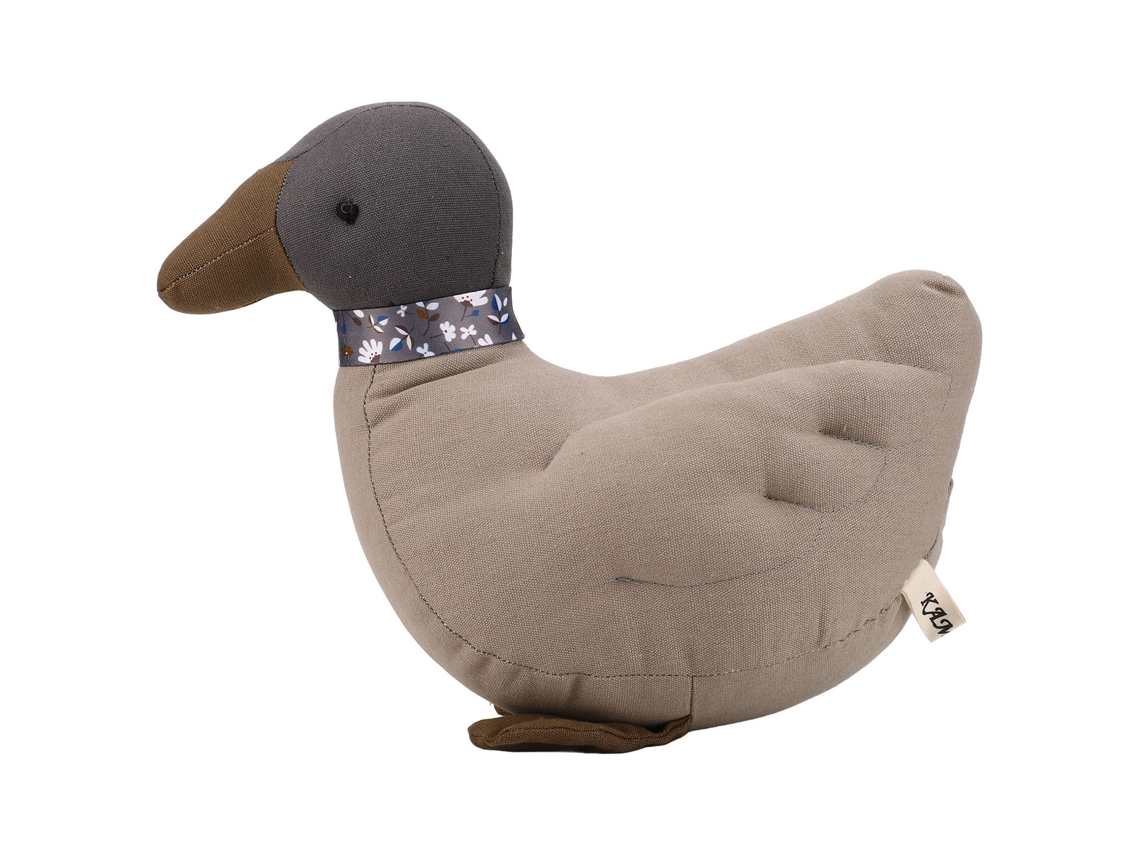 Primerox travesseiro de Pato de Algodão Fofo Brinquedo de Pelúcia Decorativo Suave para Crianças Cinza