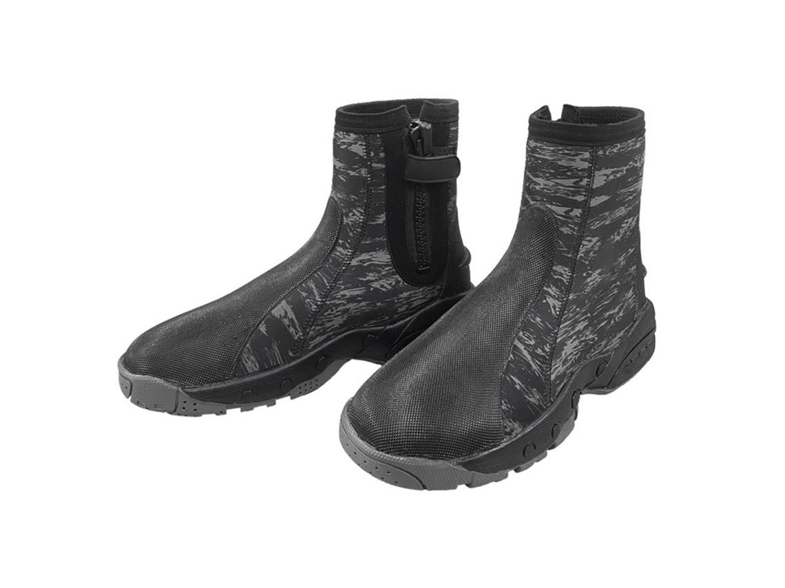 Botas de Mergulho Business 15mm neoprene com zíper lateral anti derrapante para snorkeling e stand up paddle