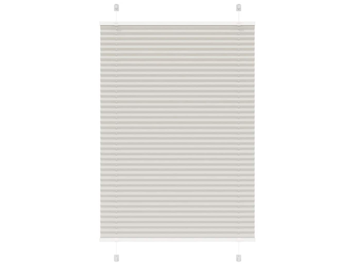 Vidaxl Cinzento Luz Plissada Cega 85x100 Cm Largura Tecido 84,4 Cm