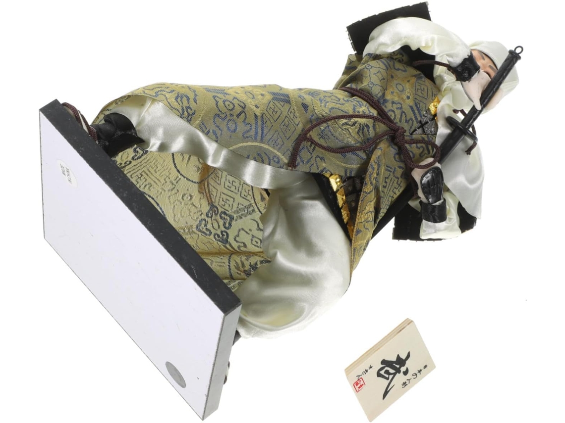 Boneco Samurai Japonês Tradicional, Material Compacto E Resistente