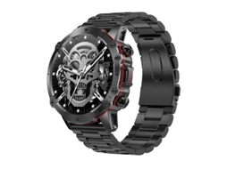 Smartwatch Bestvite com chamadas Bluetooth, tela de 1,43 polegadas, monitoramento de frequência cardíaca e pressão arterial e vários modos esportivos.