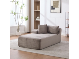 Sofá Modular Em Veludo Com Enchimento De Espuma 30d, Antiderrapante, Fácil De Mover, Cinza Para Sala.