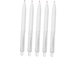 Conjunto De 5 Canetas Em Gel Com Botão Pressão. Práticas Para Escrita