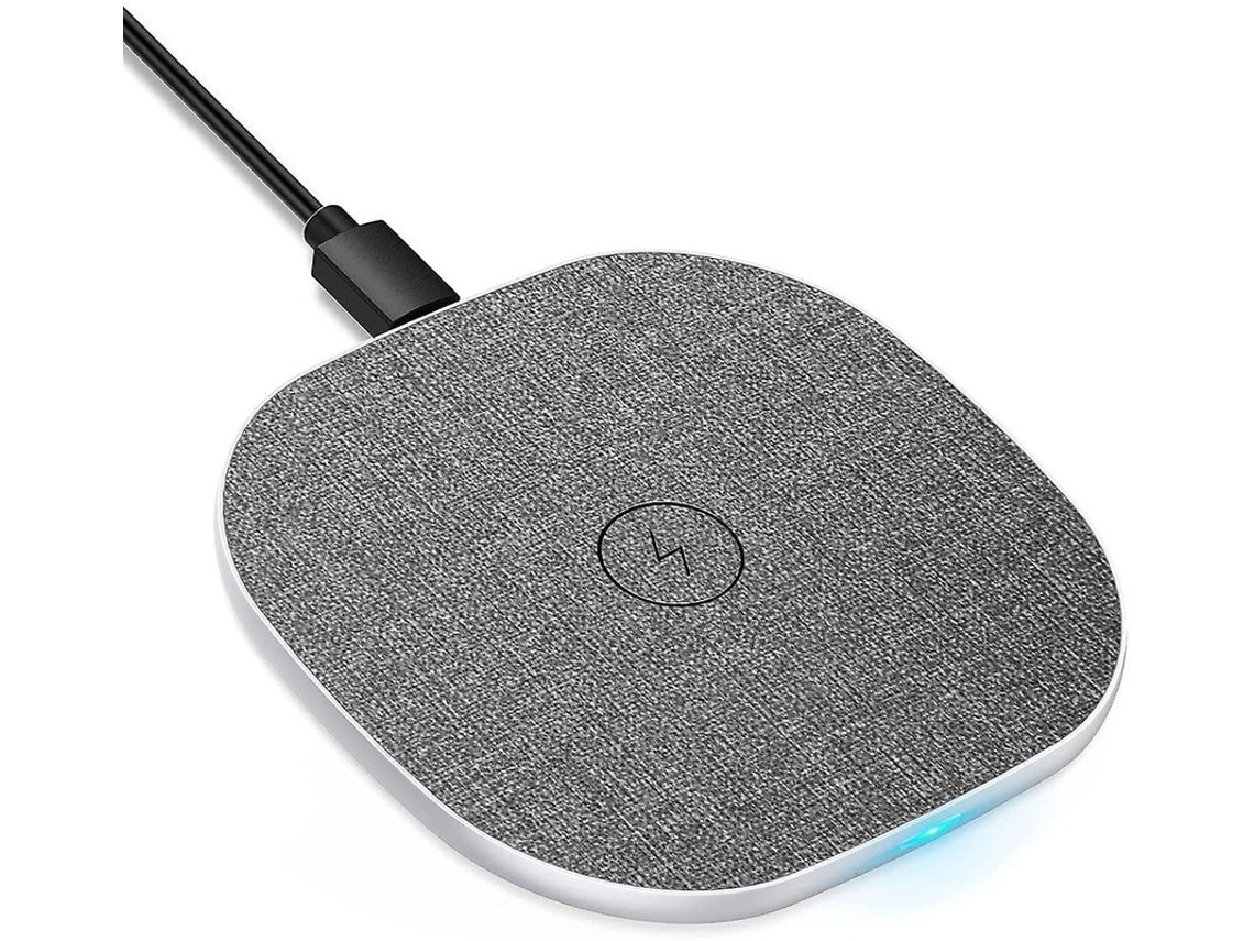 Carregador Sem Fio Qi Para Apple, Huawei, Samsung Yizhood Cinzento