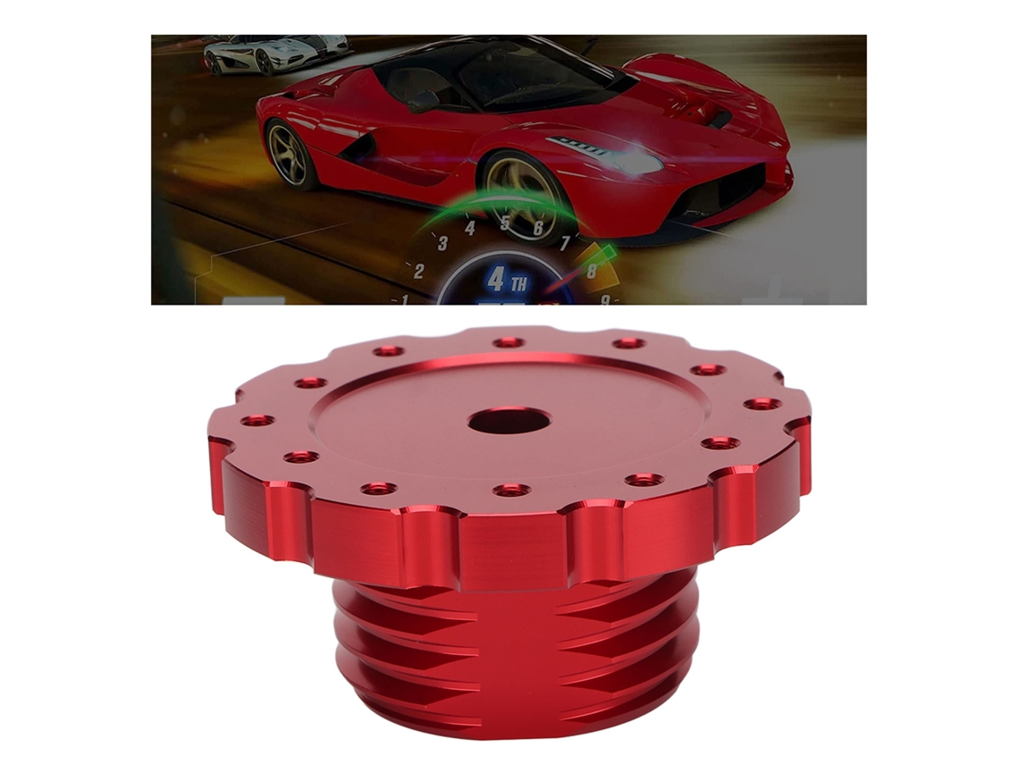 Adaptador De Volante Lurelia Compatível Com T300/t500/pc/thrustmaster, Construção Em Alumínio, Biblioteca De Jogos Retro, Vermelho, Uso Estável
