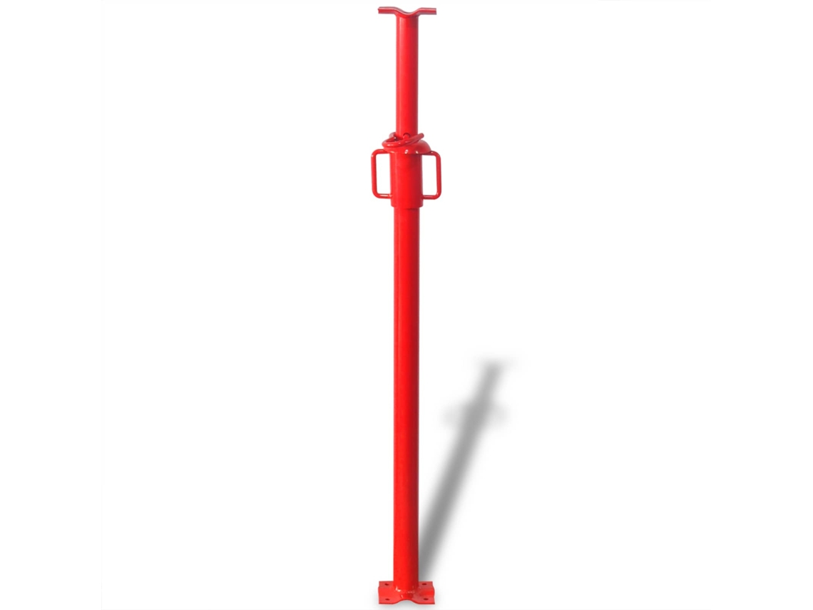 Vidaxl Suporte Acrow Manual Vermelho 180 X 12,5 X 12,5 Cm