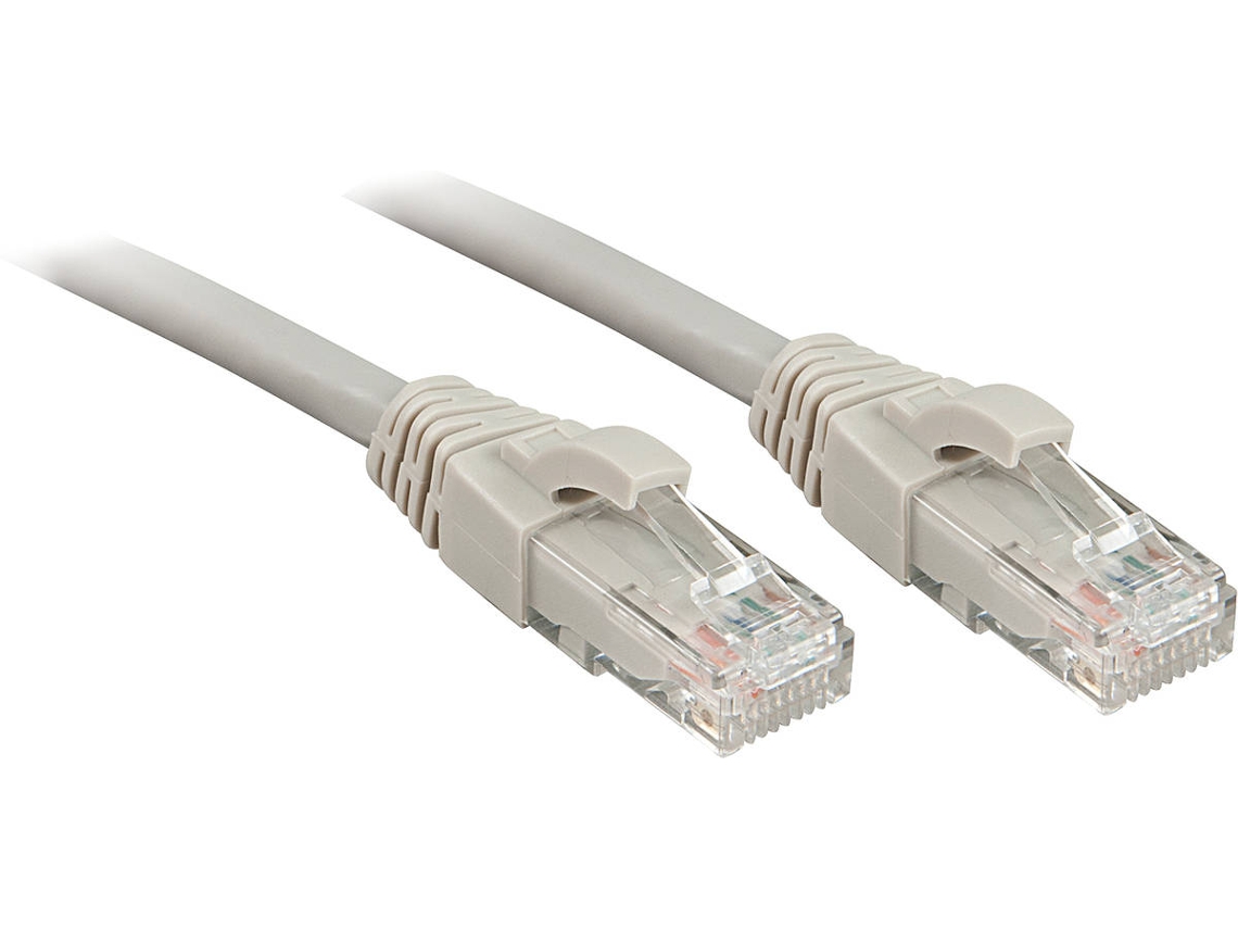 Cabo de Rede LINDY (RJ45 - 50 cm - Cinzento)