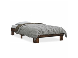 Bed Frame, Bed Frames Vidaxl Marrom Madeira Processada (75 X 190 Cm)