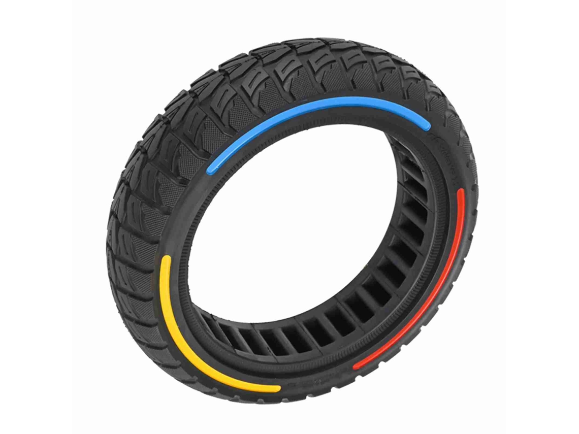 Neumático de borracha sólida 9.5x2.5 S/MARCA, para patinete elétrico, absorção de impactos, bom aderência