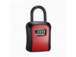 Cofre Chaves CHRUI Metal Fecho Zincado 9.6x4x17.2cm (vermelho)