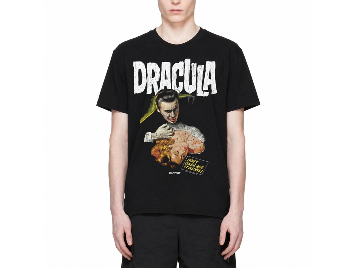 Rockinstone Horror Movies Dracula And Lady Black Adult T-shirt Size:xxxl