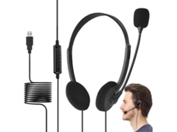 Fone De Ouvido Ergonômico Com Microfone, Usb E Design Circumaural.