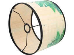 Luminária de Teto Elegante em Bambu Verde, Design E27. SFUSHOS