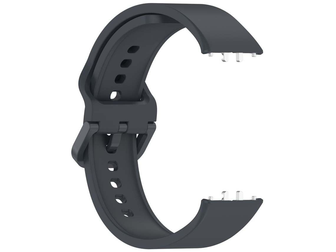 Pulseira De Silicone Adequada Para O Samsung Galaxy Fit3cinza Aço Platinado Yunzii