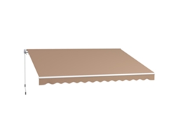 Toldo para varanda DECORALAR TECH com manivela, impermeável e anti uv (350x250 cm)