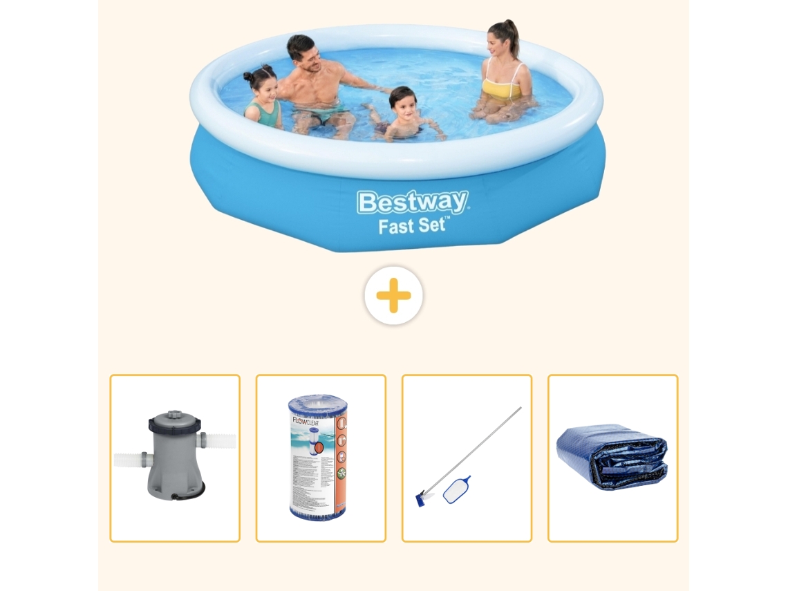 Bestway Piscina Bestway Fast Set Redonda - 305x66 Cm - 5-peças S194