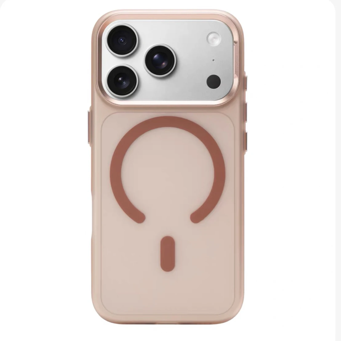 (hola Iphone 17 Pro Max Color Oro) Funda Protectora Semitransparente Mate, Resistente A Los Golpes.