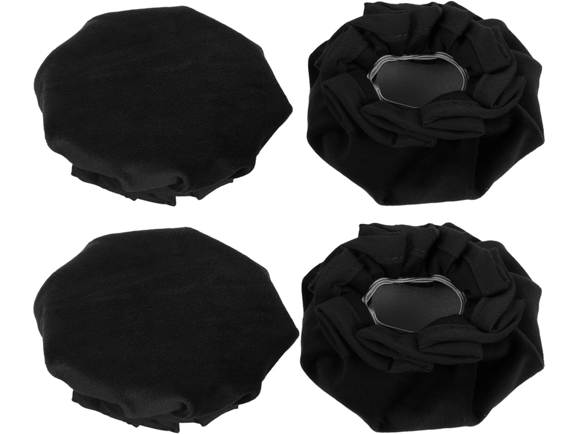 Tofficu 4 Peças Capas Protetoras Antiestáticas Para Maçanetas Redondas, Capas De Segurança Para Puxadores Portas, Pretas