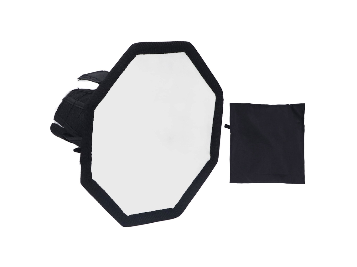 Softbox Octogonal De Nylon De 20 Cm Plegable Para Flash Con Bolsa De Almacenamiento Para Fotografía