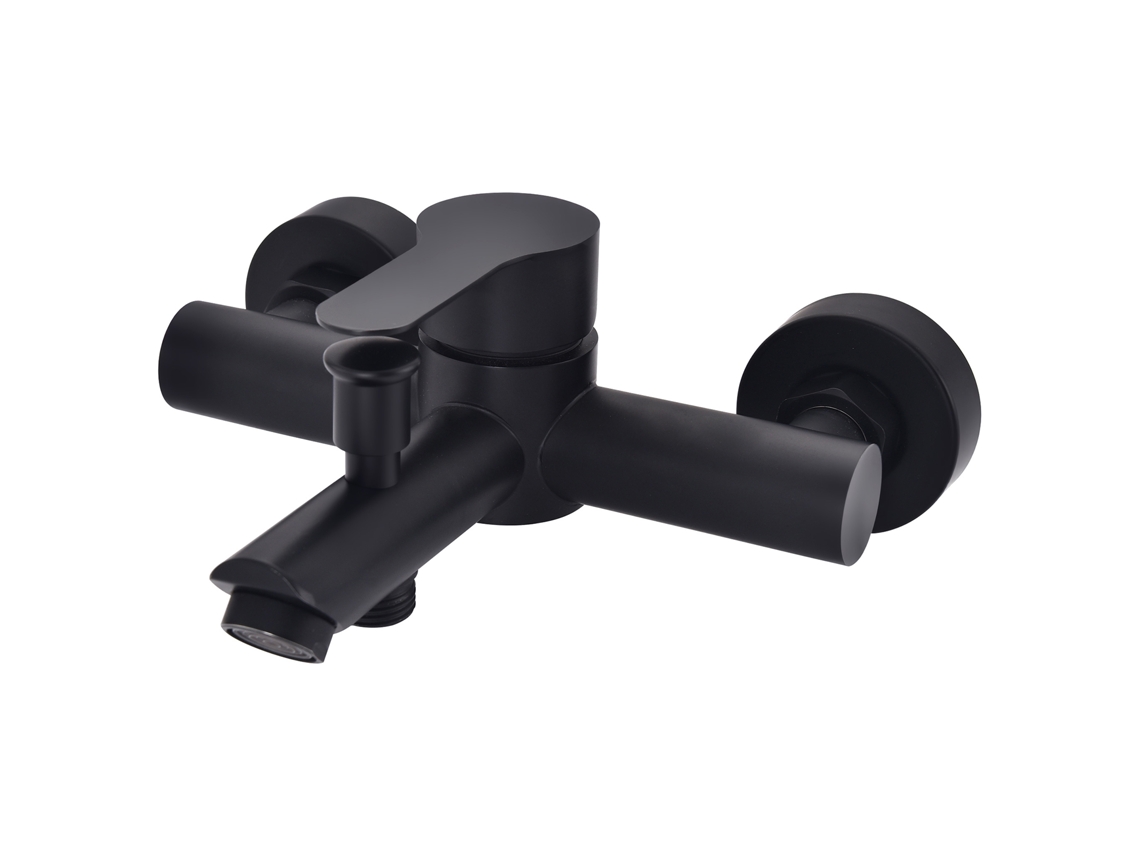 Misturador De Banheira Mecânico Preto, Kit De Torneira Misturadora Para Banheiro, Monocomando
