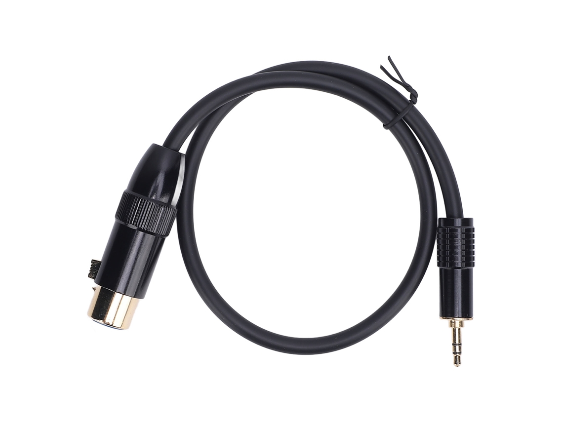 Cabo XLR Fêmea para 3.5mm Estéreo Macho 0.5m/1.6ft para Câmera Mixer Telefone Laptop