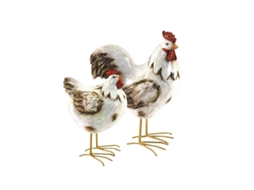 Figura Decorativa BY SIGRIS Galinhas SET 2 Unidades