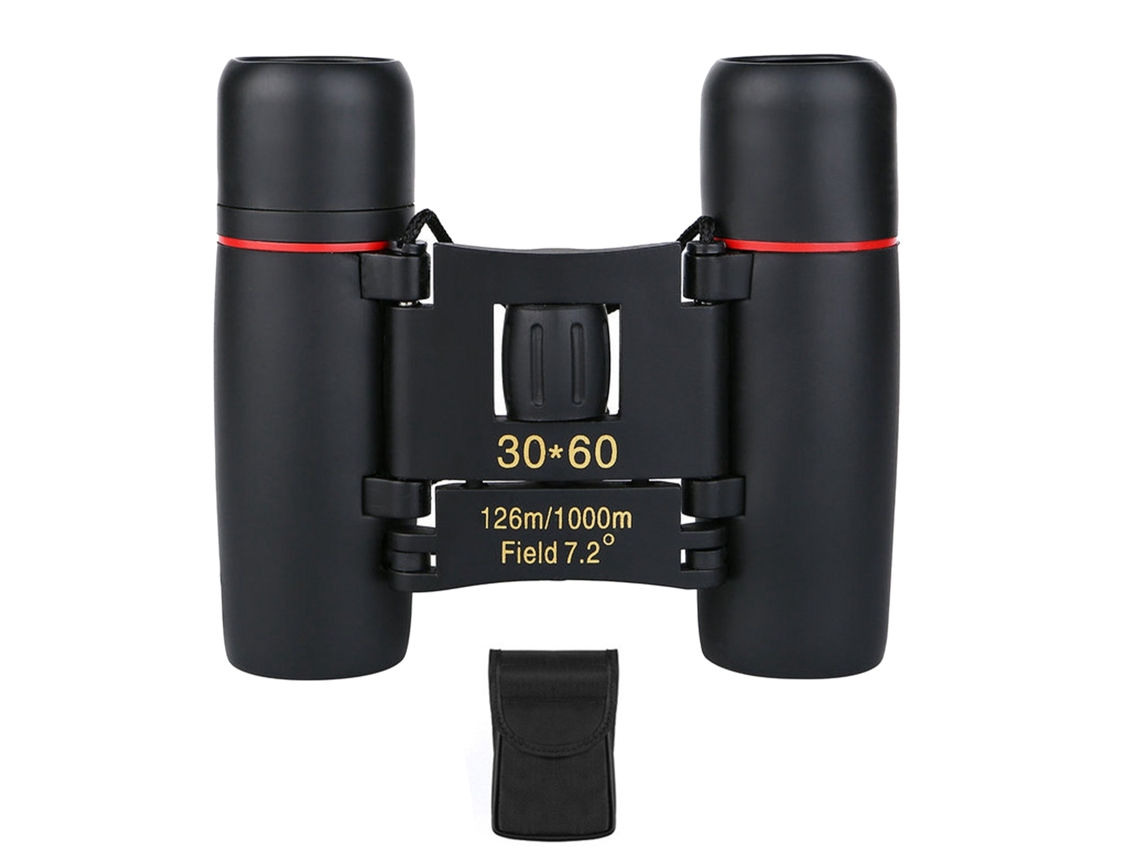Mini Binoculars 30x60 High Definition Wide Viewing Portable Low Light Night Vision Binocular Telescope Blue Film LAXISCREED