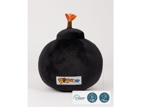 Itemlab With 30 Cm Bomberman Sound Toy Preto