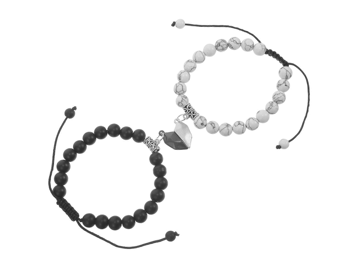 Pulseira De Casal Turquesa Com Comprimento Ajustável E Cores Variadas Que Combinam. Nostalgia88