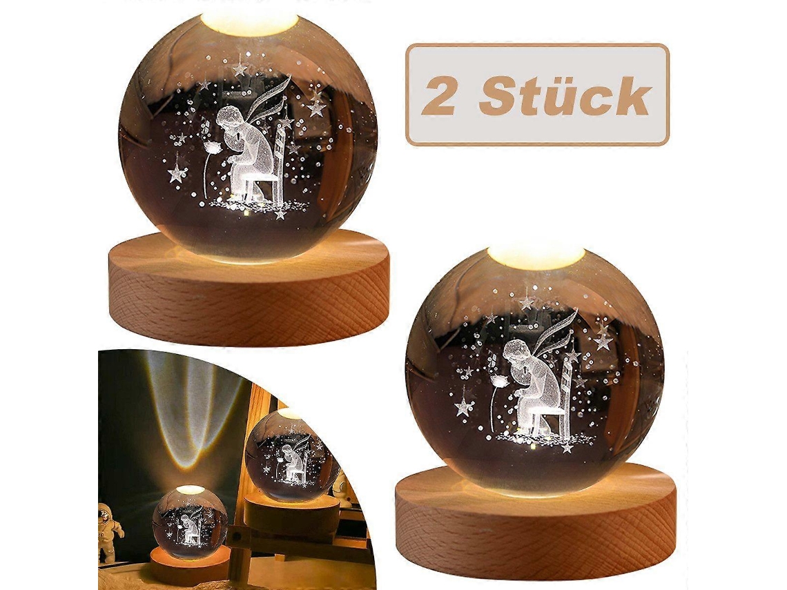 Luz Noturna Led Luz Noturna Noturna Bola De Cristal Luz Noturna 2 Peças Ambiente Decorativo Nostalgia88