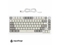 Teclado Mecânico Usb Com Fio Rgb Switch Magnético Cinzento