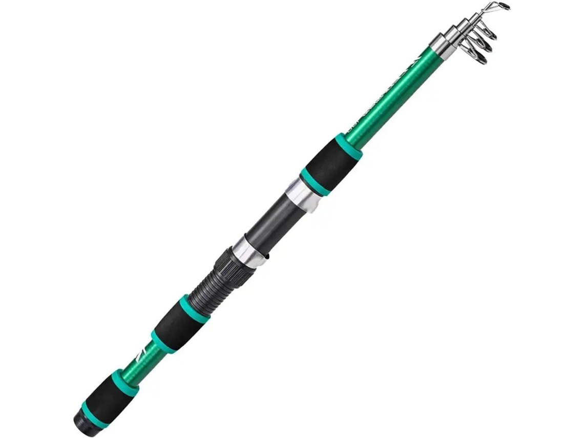 Vara de Pesca Fibra Carbono Telescópica Ultraleve Arremesso Água S/MARCA