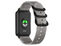 Bracelete para Redmi Watch 6 / 5 / 4 XIAOMOYU em nylon com fivela dupla preta cinza