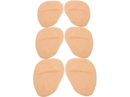 3 Pares De Palmilhas Grossas Antiderrapantes Para A Parte Frontal Do Pé, Flexíveis E Confortáveis Para Calcanhares