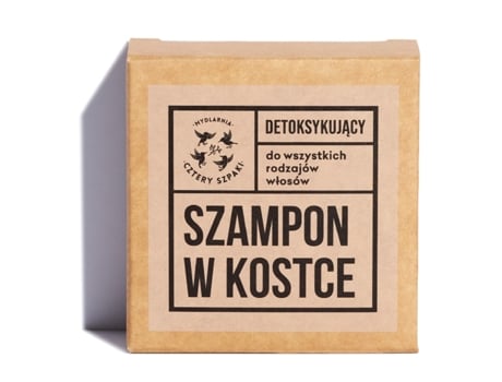 Barra de Shampoo Sólido Desintoxicante Quatro Estorninhos, 75g Mydlarnia Cztery Szpaki