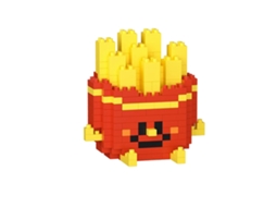Ats bloques de Construção de Comida para Crianças Mini Ladrillos Simulação de Batatas Fritas Brinquedo Puzzle para Meninos e Meninas (234 Ladrillos)