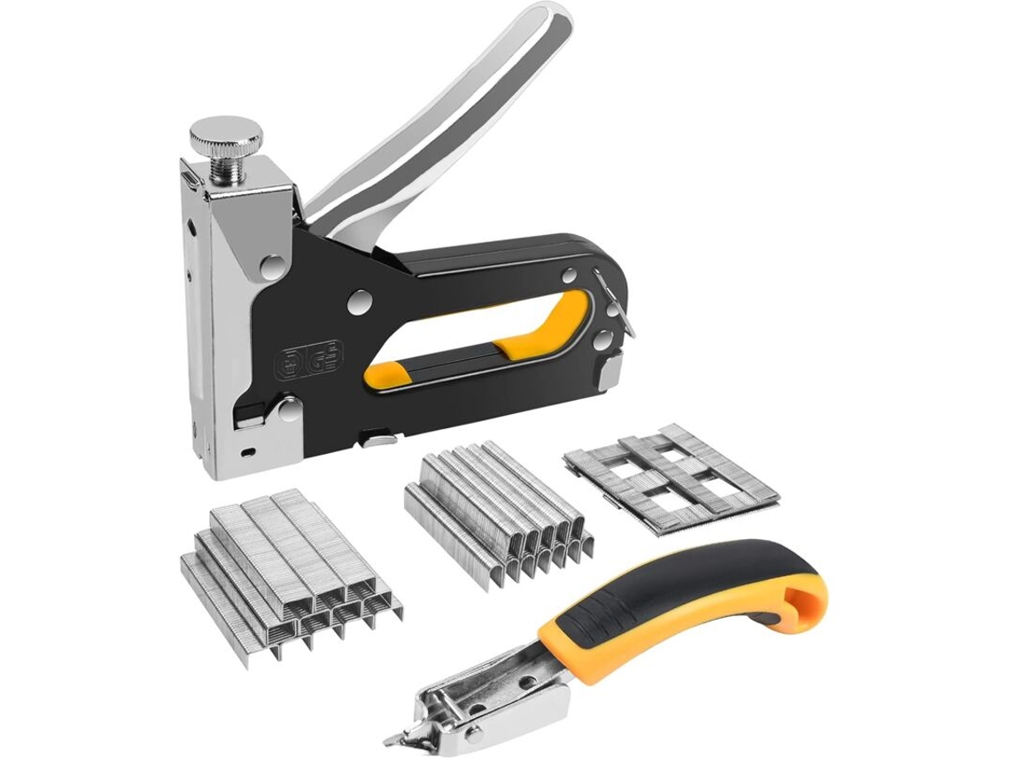 Grampeador Manual Portátil. Grampeador Manual 3 em 1 com 3000 Grampos e Removedor de Grampos BRILVIBERA