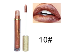 Brillo Cosmético Labial Líquido Hidratante Largo Duración Sombra De Ojos Herramienta De Maquillaje 10