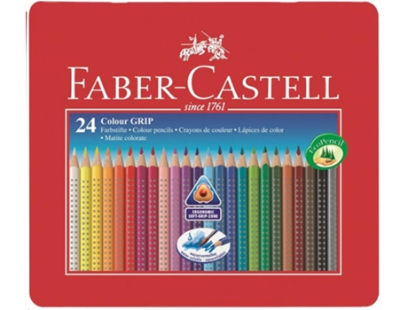 Lápis de Cor  Aquarela 24 Unidades Caixa de Metal