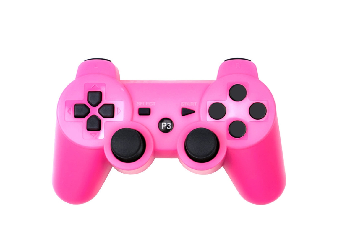 Controle Joystick Bluetooth Ps3 LAXISCREED Rosa