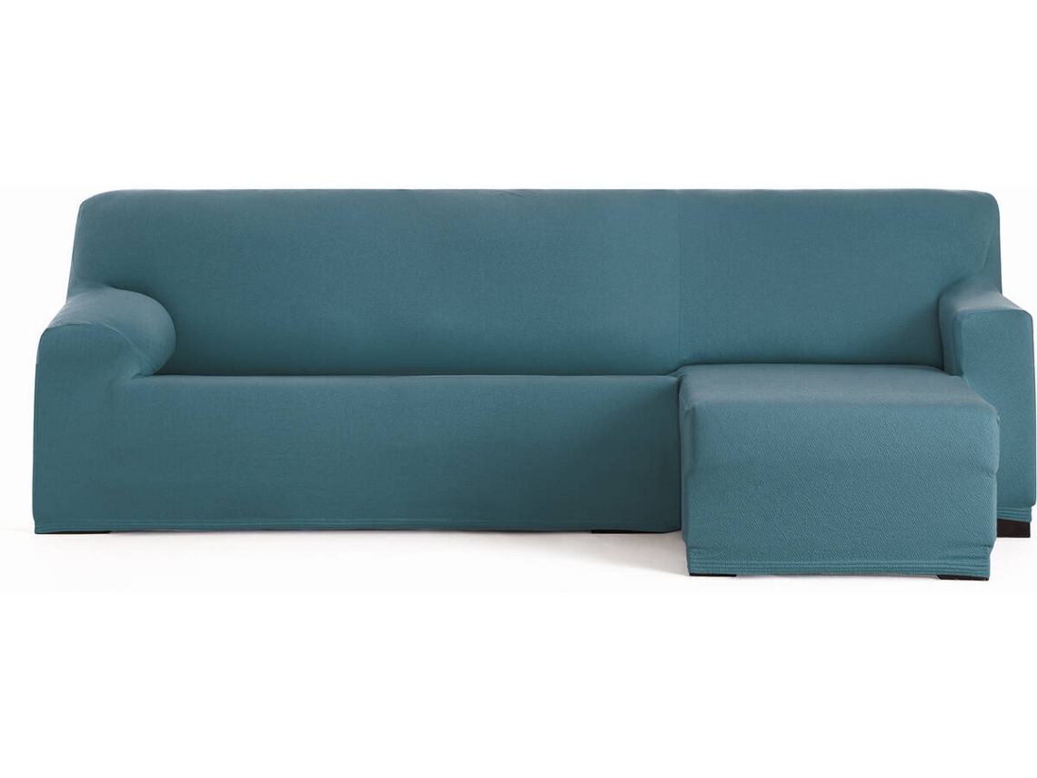Capa de Chaise Longue Direita para Braço Curto EYSA Premium Bronx Tecido Multielástico (250-310 cm - Poliéster - Verde Esmeralda)