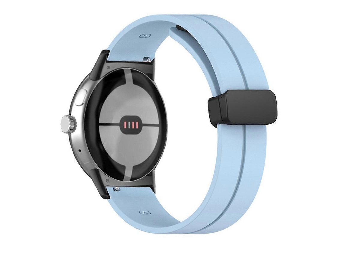 Pulseira De Silicone Dobrável De Cor Sólida Para Google Pixel Watch