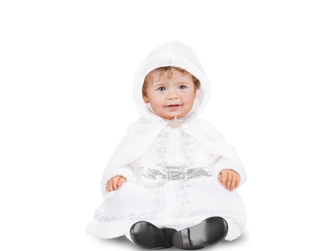 Fato de mãe natal branca com capuz para bebé