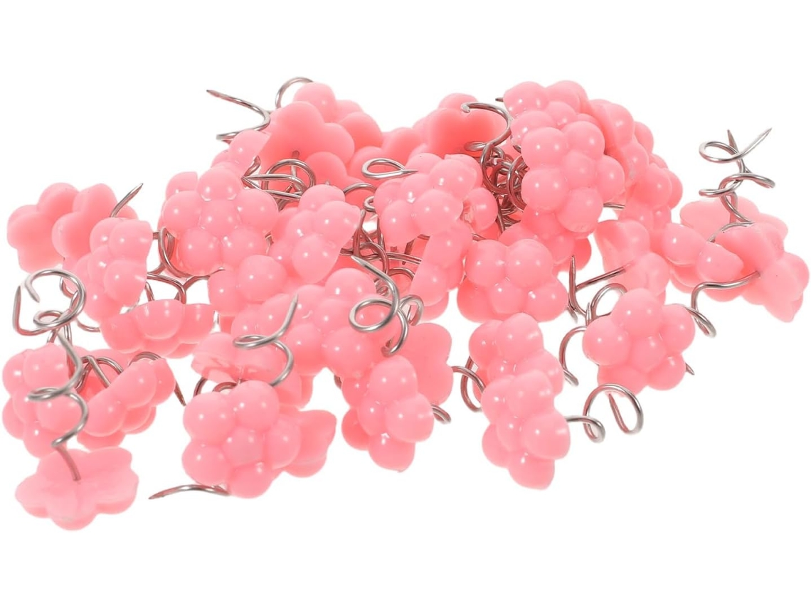 Alfinetes De Tecido, 50 Unidades, Aço Inoxidável, Rosa