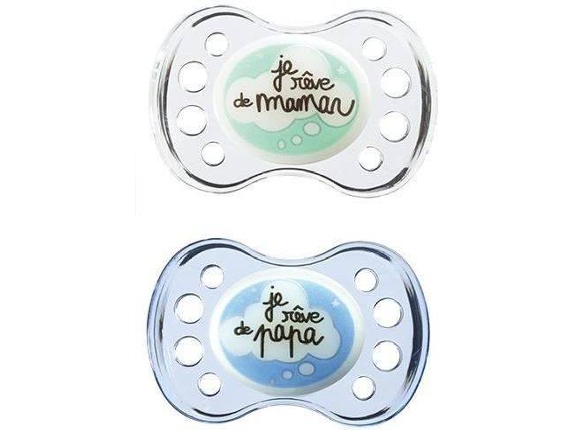 Conjunto 2 Chupetas DODIE + 6 meses Silicone