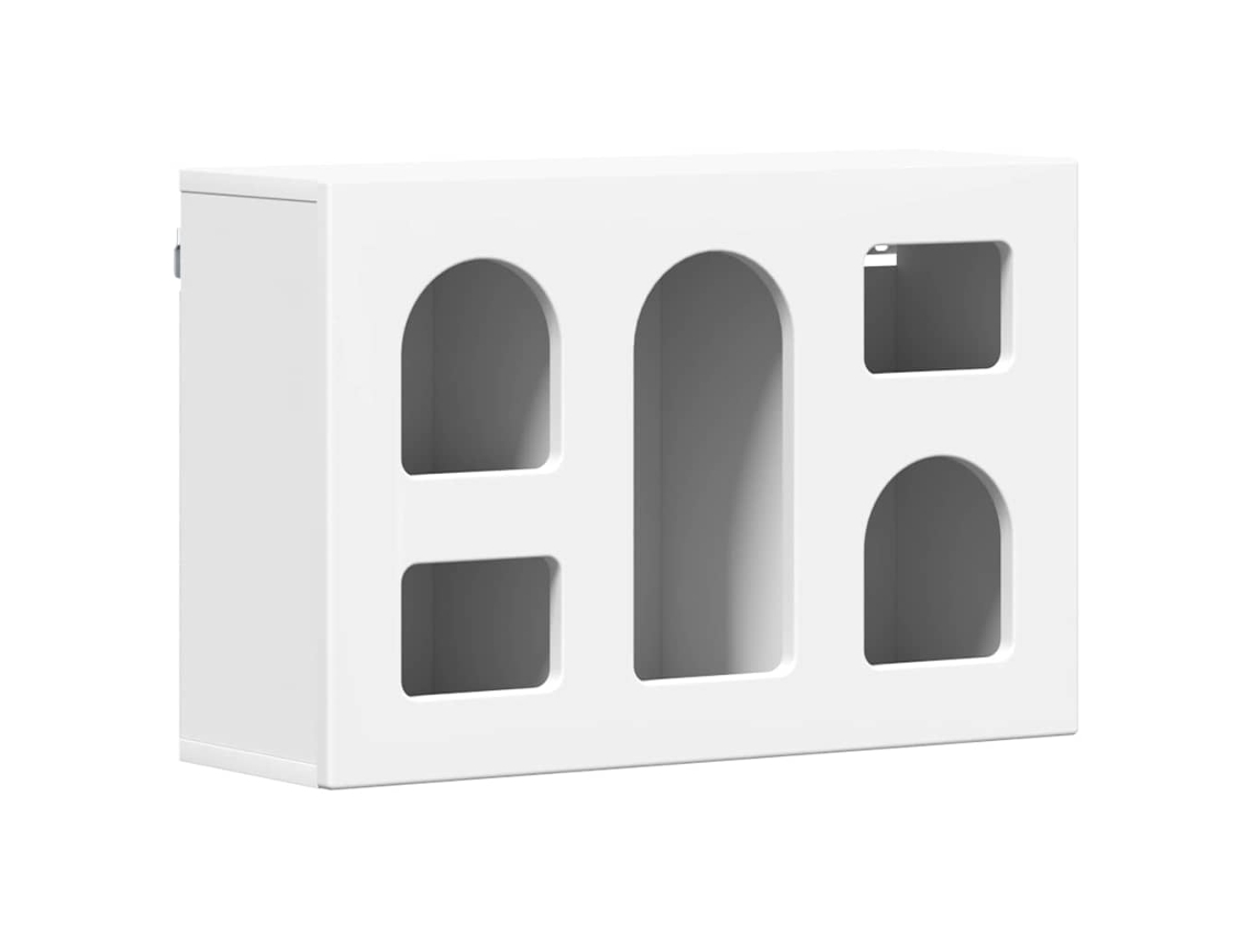Conjunto 1 Unidade De Armazenamento Vidaxl Branco Derivados De Madeira (60 X 20 X 40 Cm)