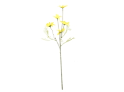 Margarida Artificial de Seda com Caule de Plástico 50cm Amarela | S/MARCA