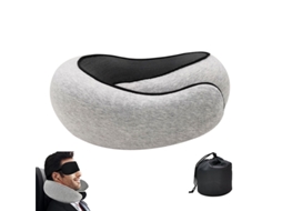 Lurelia Almofada Viagem, Espuma Viscoelástica, Formato U, Apoio Pescoço, Dobrável, Capa Lavável