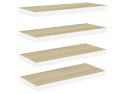 Wall Shelf, Wall Shelves Vidaxl Marrom Mdf (60 X 23.5 X 3.8 Cm)